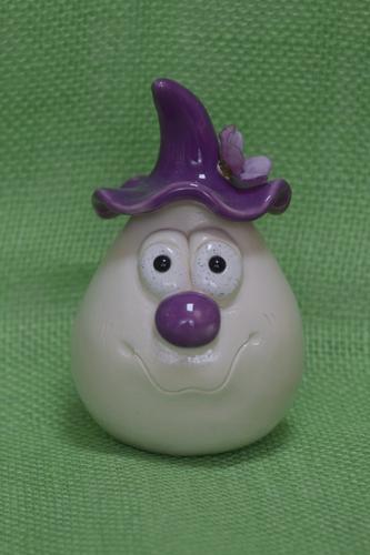 Wichtel lila, lila Blume
