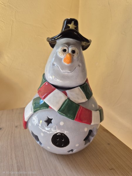 Schneemann Windlicht