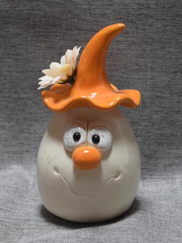 Wichtel orange Blume